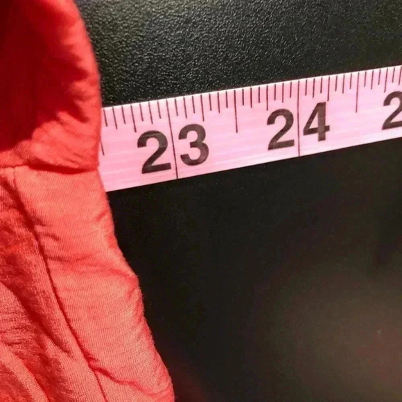 Marc New York 3/4 ruched sleeve, gold zipper detail, top - cayenne - Picture 9 of 11